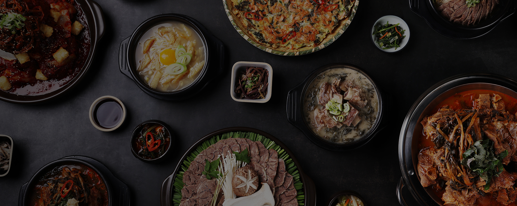 무시로감자탕의 다양한 메뉴들 사진